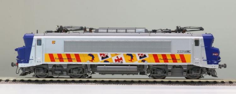 Locomotive lectrique  BB  22258RC  PACA  Marseille  ep VI - 