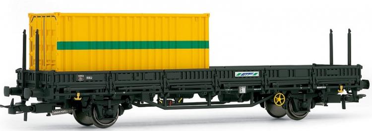 ETF  wagon plat avec 1  container - 