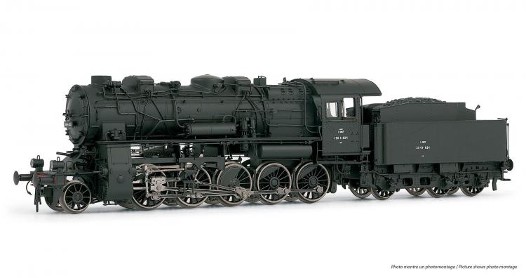 Locomotive  vapeur  150 C 824   ep III - 