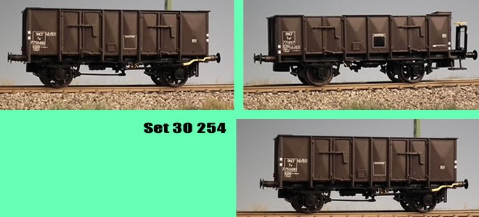 coffret de 3 wagons tombereaux  OCEM ep  IIIb - L.s.models - sncf