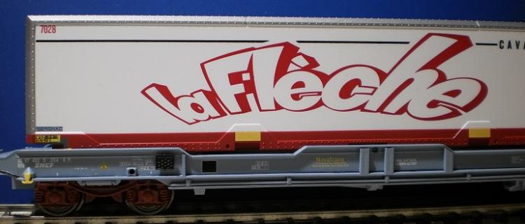 wagon K1 avec caisse mobile La Flche ep V - 
