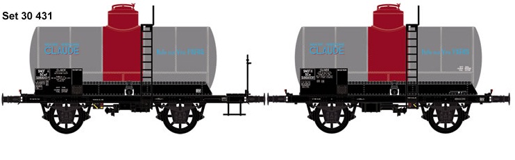Coffret de 2 wagons-citernes OCEM Claude ep III - 