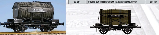 Wagon-foudre CES Fr�res ep III a - 