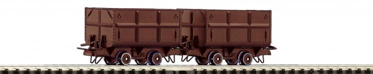 Set de 2 wagonnets pour le transport de charbon - Roco-hoe