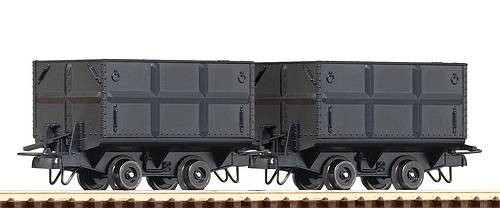 set de 2 wagonnets pour le transport de charbon  - Roco-hoe