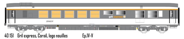 voiture gril express 90 118-8  logo  nouilles  ep IV - 