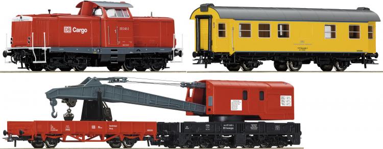 DB coffret de départ digital avec locomotive 212 242-2  &   wagon-grue  - 