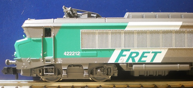 SNCF locomotive lectrique BB  422212  FRET   logo casquette  chelle N - 