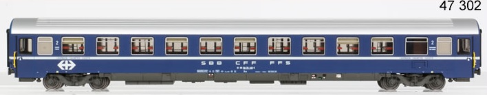 SBB/CFF voiture couchettes 50-70 102-2  Bcm11  ep IV - 