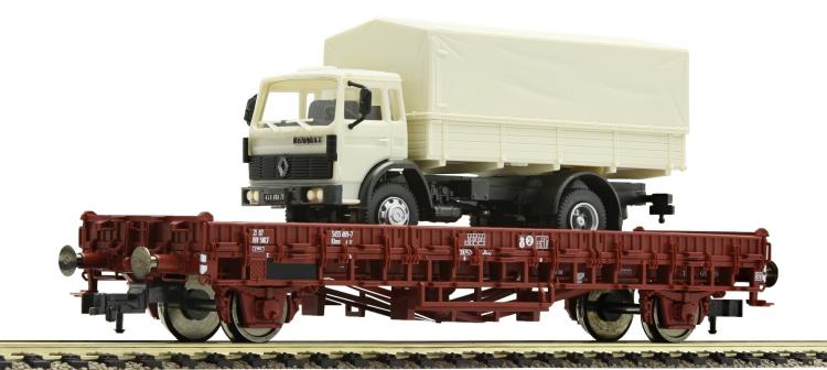 Wagon PLAT +  camion RENAULT   ep IV - 