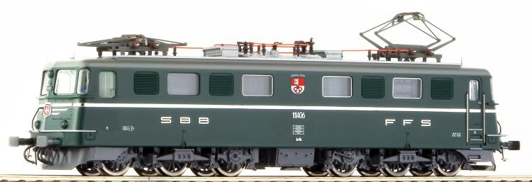 SBB/CFF Locomotive �lectrique Ae 6/6 verte  ep  IV-V - 