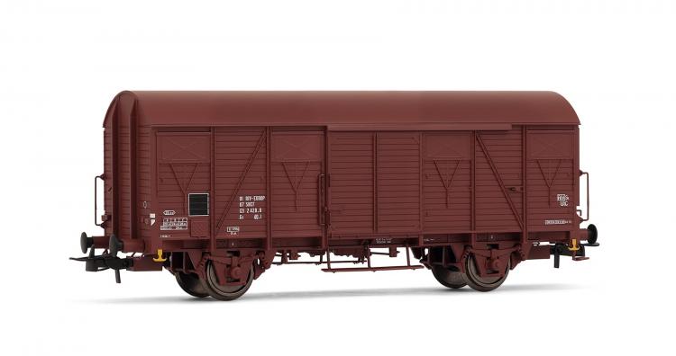 Wagon couvert G4 � frises  ep IV - 