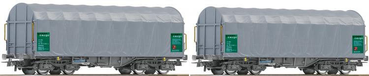 SJ   set de 2 wagons bchs  Green Cargo  ep VI - 