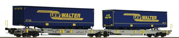 AAE wagon articul charg de 2 remorques  3 essieux  LKW  WALTER - 