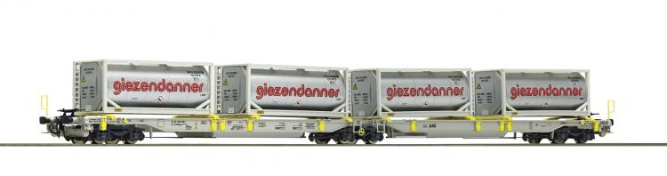 AAE wagon articul charg de 4  containers-citernes  giezendanner    ep VI - 