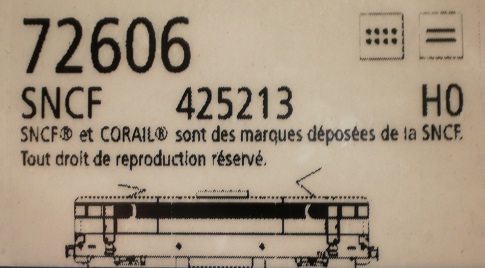 Locomotive lectrique  BB  425213  FRET  logo casquette - 