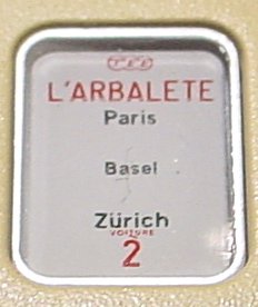 SBB / CFF  rame  4 éléments TEE   ARBALETE   Paris - Zurich  ep  III   - 