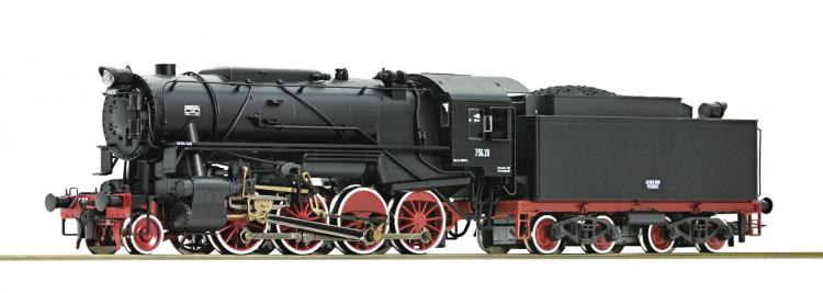 FS locomotive à vapeur Gruppo 736 avec décodeur digital sonore - Roco