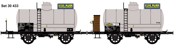 Coffret de 2 wagons-citernes OCEM  Kuhlmann  ep  III - 