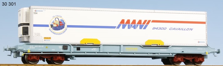 Wagon KU avec caisse mobile frigorifique Mani Cavaillon ep V - 