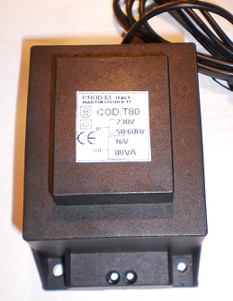 Transformateur PROD.EL primaire 230V secondaire 16V alternatif   5A  distribu� par De Prest - 