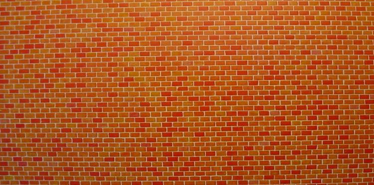 Plaque de d�coration 250 x 125 mm briques rouges - 