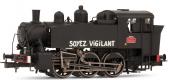 Locomotive à vapeur 030 TU  4  Chaumont  SOYEZ VIGILANT