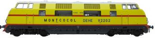 Locomotive diesel V2202  Montcocol ep V  �lectronique universelle d�codeur sonore & fum�e