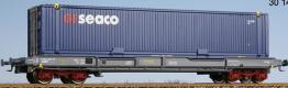 SNCF wagon charg� d'un  container  GE SEACO  ep V