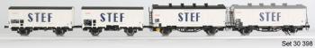 Coffret de 4 wagons STEF ep IV