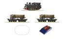 Coffret de dpart analgique HOe avec 1 locomotive  vapeur & 4 wagonnets 