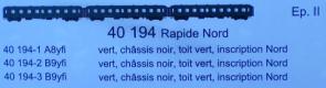 NORD  coffret de 3 voitures ep  II