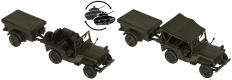 US army   Jeep Willys avec remorque   ( kit 1 pi�ce  )