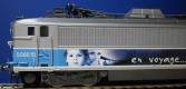 Locomotive �lectrique BB 508618  en voyage logo casquette