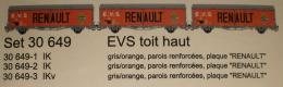 Coffret de 3 wagons EVS  RENAULT