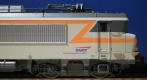 Locomotive �lectrique BB 407306  gris/orange Villeneuve  logo casquette