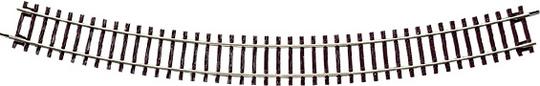 Elment de rail courbe 30 rayon R6 = 604.4 mm - Roco-accessoires