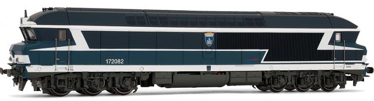 Locomotive diesel  CC 172082  blason Provins  logo casquette ep V - 