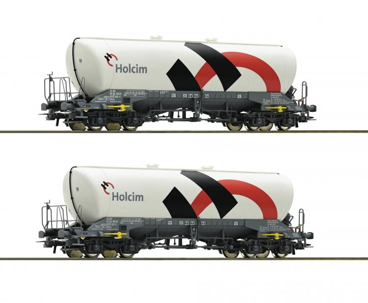 PRIVAT set de 2 wagons HOLCIM transport de ciment  ep VI - 