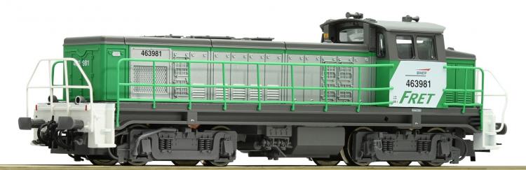 Locomotive diesel BB 463981 avec attelages � commande num�rique - 