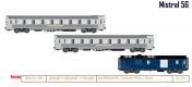 Mistral 56 coffret de 2 voitures + fourgon gnrateur Paris-Nice ep III b